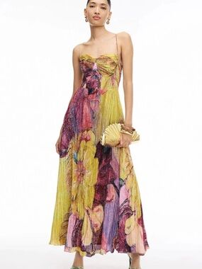 KIARA MULTICOLORED IKAT PRINT MAXI DRESS